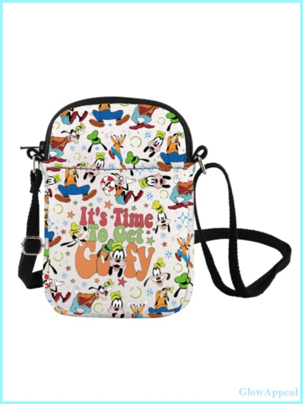 Cartoon Dog Crossbody Bag Polyester Messenger Bag Gift